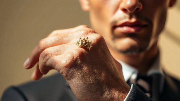 Sublimez votre look avec la bague couronne pour homme